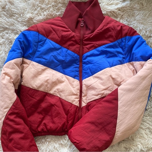 Tularosa Red, Blue, and Pink Puffer Jacket - Picture 2 of 3